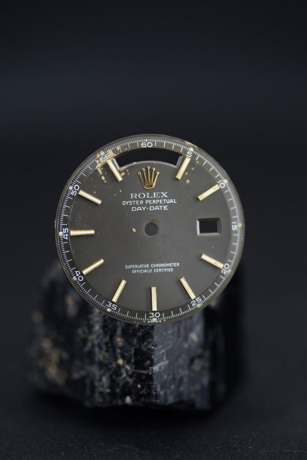 DSC00104_ergebnis_1100x Rolex Zifferblatt ,,Grey Dial'' for Day-Date 36 mm 1803 Gelbgold Tritium Zinc Sulfide