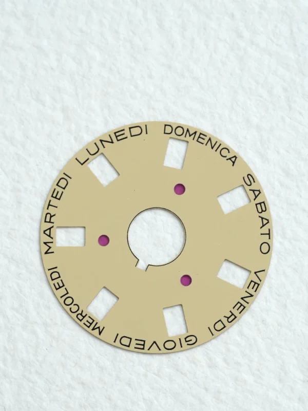 DSC00834_ergebnis_823x Rolex NOS day disc "Italian" beige for caliber 3055 | 3035
