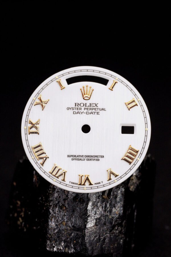 DSC05780_ergebnis_1100x Rolex ,,White Roman'' Dial for OP Day-Date 36mm 18038 | 18238 Tritium