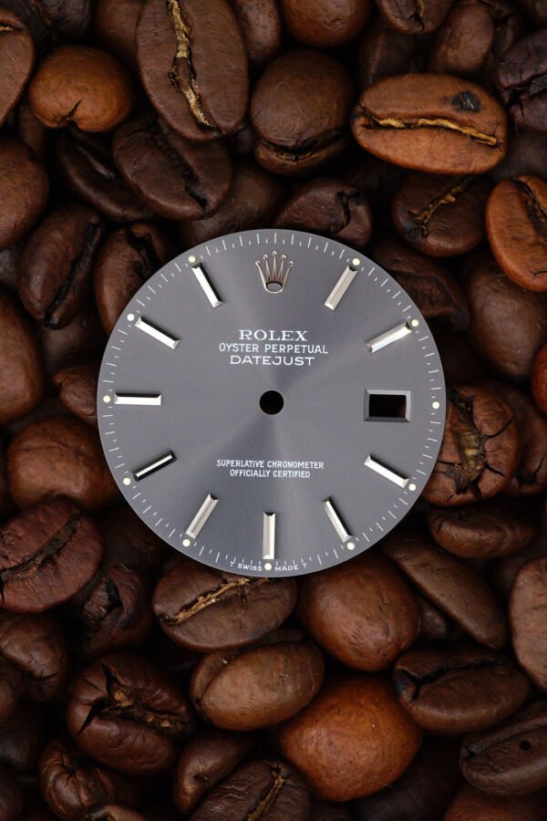 Rolex Dial NOS gray for OP Datejust 36 mm 16014 | 16200 | 16234 Tritium Rare Grey Index Dial