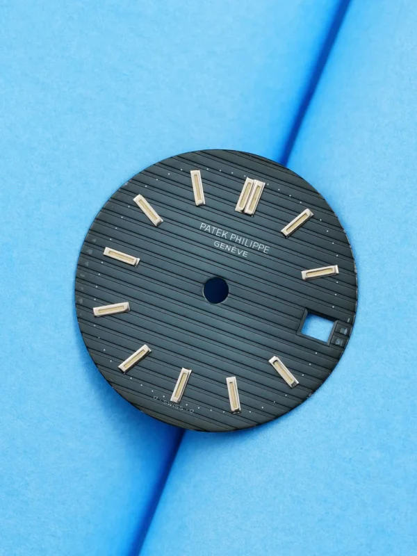dud Patek Philipp sigma ,,Blue Dial'' for Nautilus 3800 steel & platinum tritium