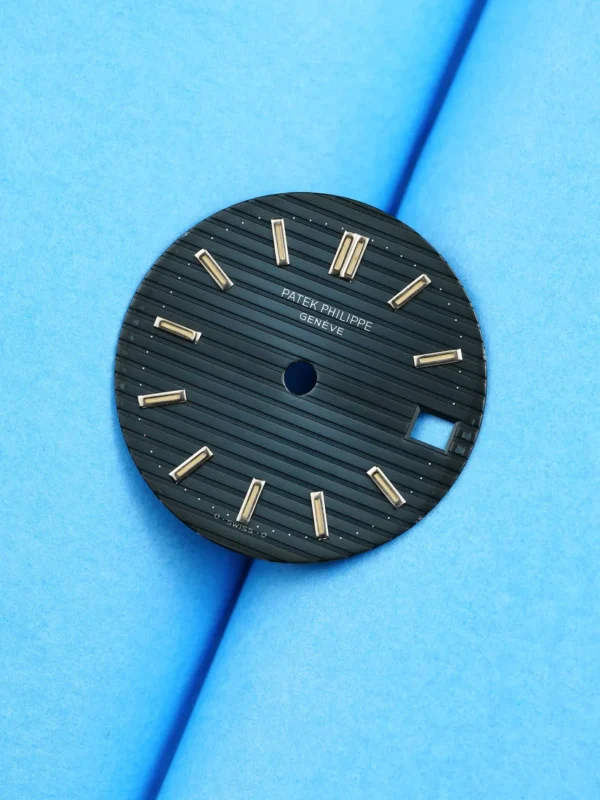 fgg Patek Philipp sigma dial blue ,,Blue Dial'' for Nautilus 3800 steel & platinum tritium