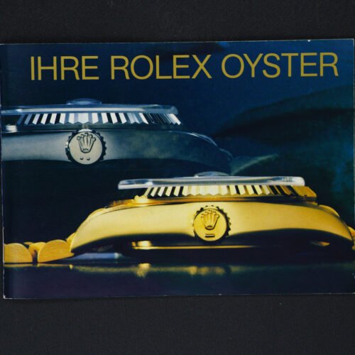 Rolex "Ihre Rolex Oyster Booklet German 4 / 1989