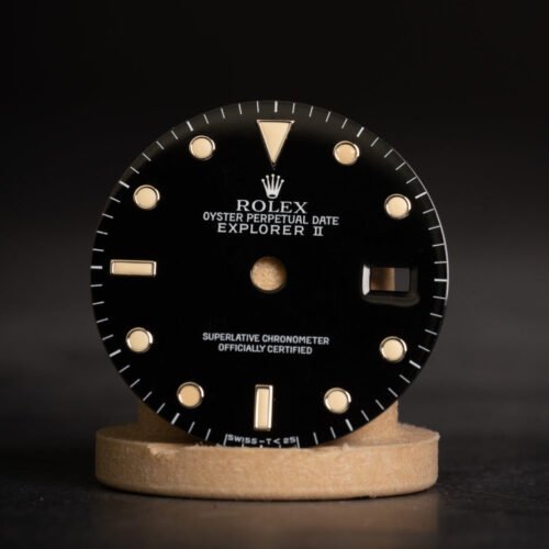 Rolex black dial for Explorer II 16570 | 16550 Tritium Patina