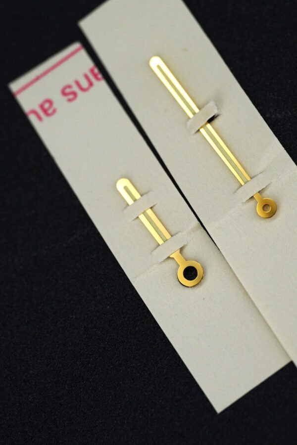 Patek Philippe NOS yellow gold Handset for Jumbo Nautilus 3700J Tritium Creme Yellow Patina
