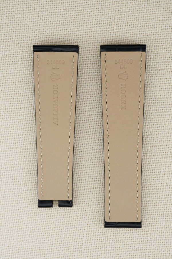 DSC01253_ergebnis_e6052aa3-d766-4f95-a6c7-e5528544dda0_990x Rolex NOS Crocodile Leather Strap Halves black