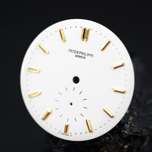 Patek Philippe white Sigma Dial for Calatrava 2526J in like-new condition with spider effect.