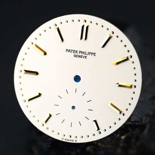 Patek Philippe NOS silver dial Sigma Dial for early Calatrava 3796J with patina
