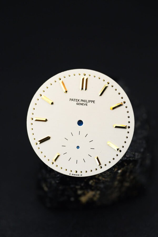 Patek Philippe NOS silver dial Sigma Dial for early Calatrava 3796J with patina