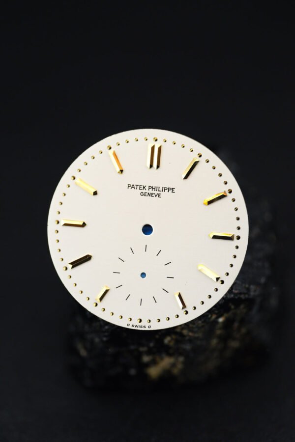 Patek Philippe NOS silver dial Sigma Dial for early Calatrava 3796J with patina