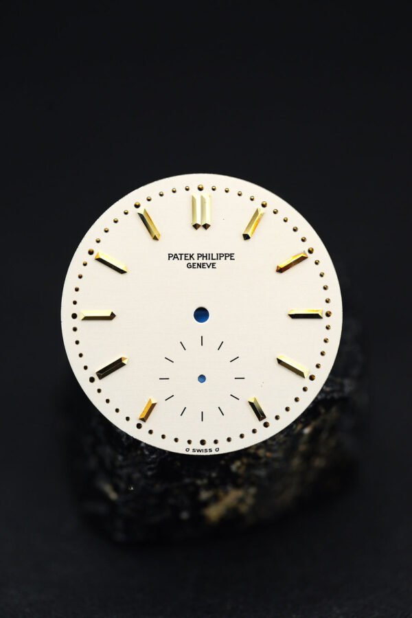 Patek Philippe NOS silver dial Sigma Dial for early Calatrava 3796J with patina