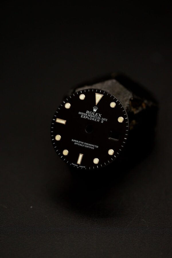 Rolex Black Dial for Explorer II 16570 | 16550 Luminova