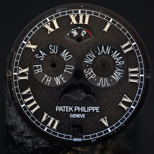 Patek Philippe black dial ,,Stardust Dial'' for annual calendar Calatrava 5036G