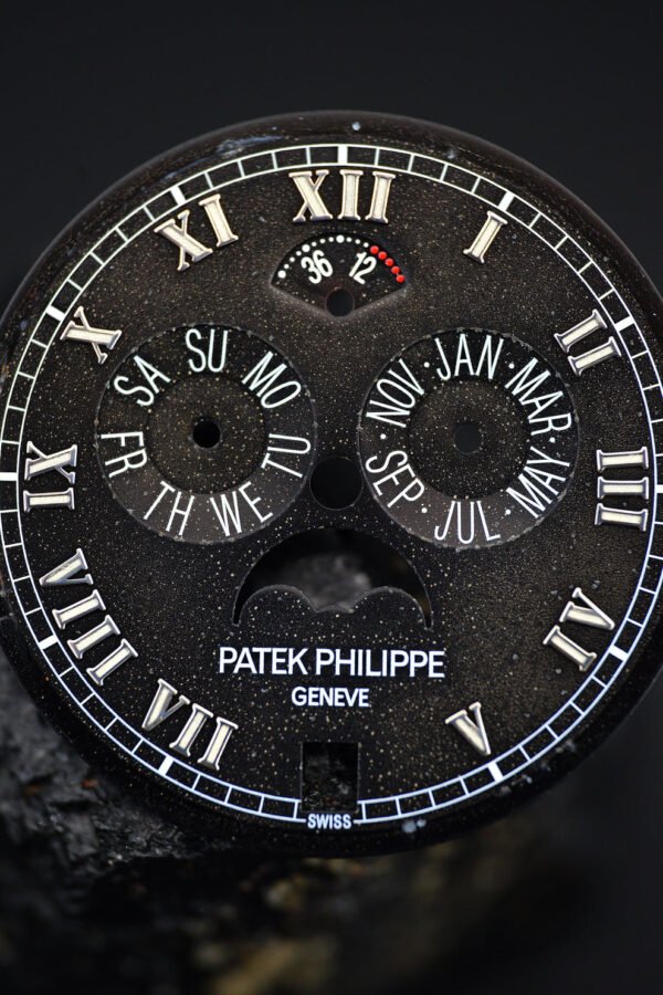 Patek Philippe black dial ,,Stardust Dial'' for annual calendar Calatrava 5036G