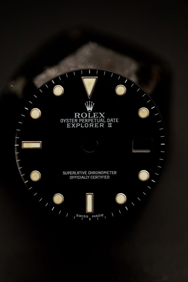 Rolex Black Dial for Explorer II 16570 | 16550 Luminova