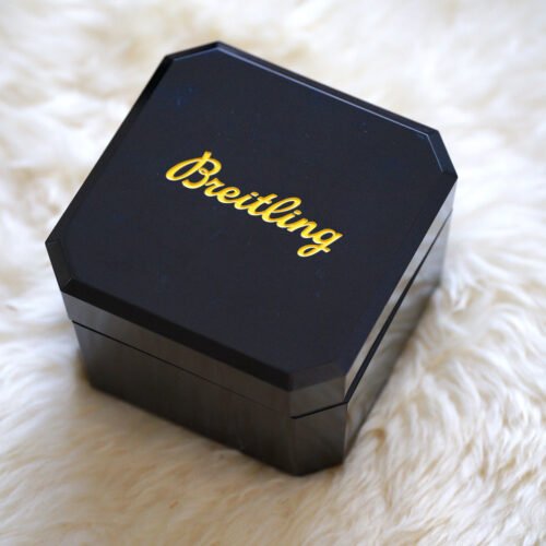 Breitling Vintage bakelite watch box including outer box2200
