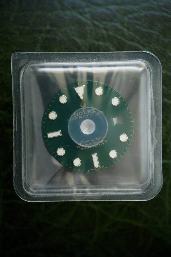 Rolex NOS green dial & hands for GMT-Master II 116718 / 116718LN in blister (sealed)