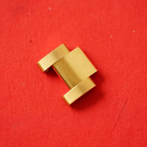 Rolex 18 kt yellow gold Oyster Link 15,35 mm with polished sides without screw