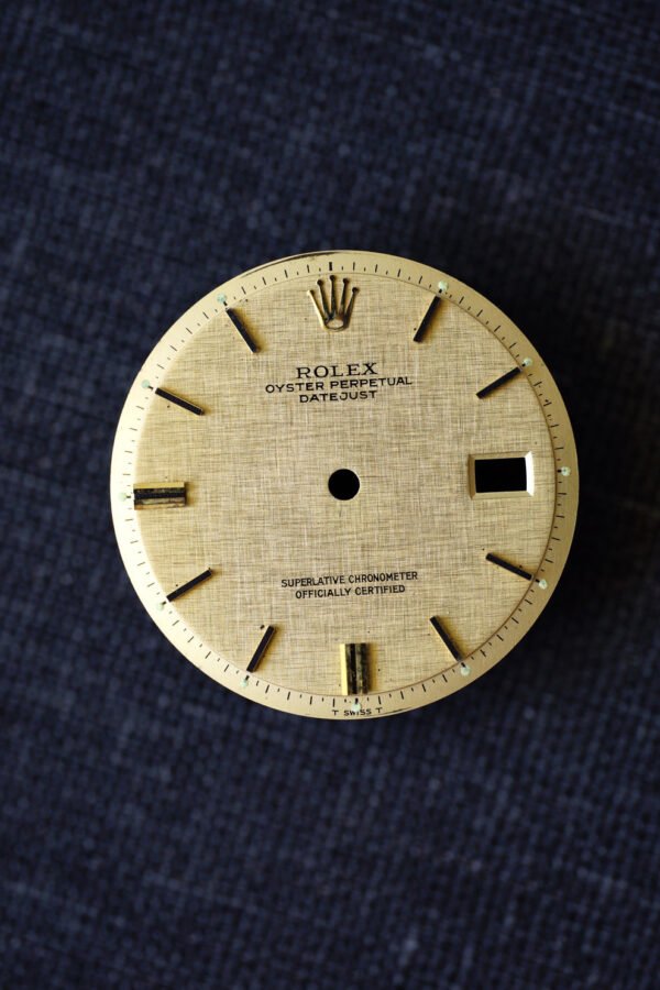DSC05178._ergebnis_990x Rolex "Linen" dial for 1601 | 1603 steel gold or solid gold versions - in very good condition