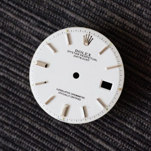 Rolex white dial for OP Datejust 36 mm 1600 / 1601 / 1603 relume