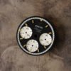 Enicar NOS black dial for vintage chronograph models with tritium lume