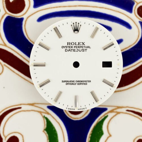 Rolex white Porcelain like Dial for OP Datejust 36mm Tritium 16234 16014 16200 and others