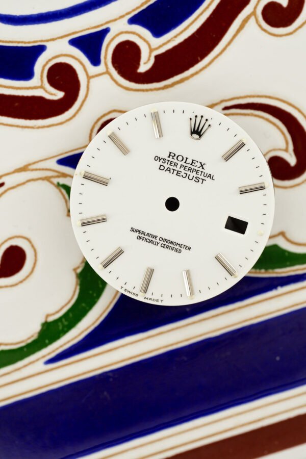 Rolex white Porcelain like Dial for OP Datejust 36mm Tritium 16234 16014 16200 and others