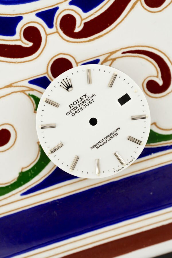 Rolex white Porcelain like Dial for OP Datejust 36mm Tritium 16234 16014 16200 and others
