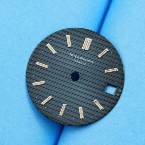 Patek Philipp sigma Blue Dial' for Nautilus 3800 steel & platinum tritium