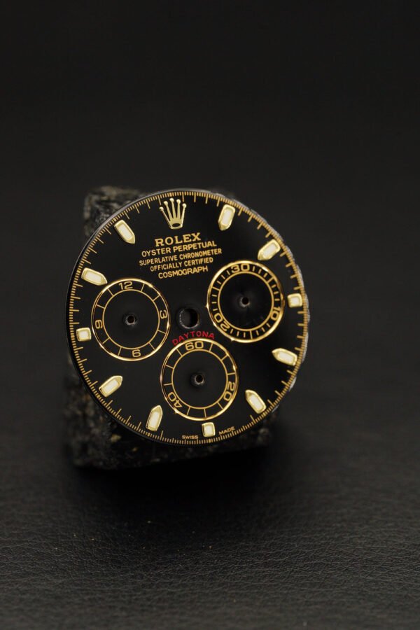 DSC08129_ergebnis_990x Rolex Black Dial for Cosmograph Daytona yellow gold 116508 | 116503 | 116523 | 116528 Chromalight