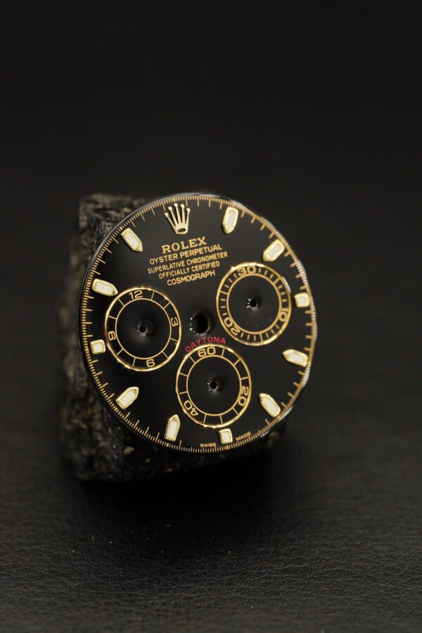 DSC08130_ergebnis_990x Rolex Black Dial for Cosmograph Daytona yellow gold 116508 | 116503 | 116523 | 116528 Chromalight